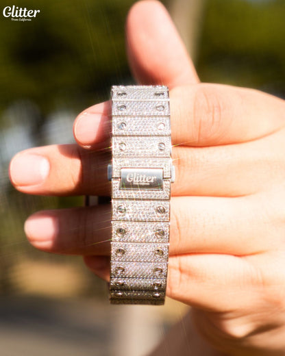 Iced Greek Dial Diamond Watch