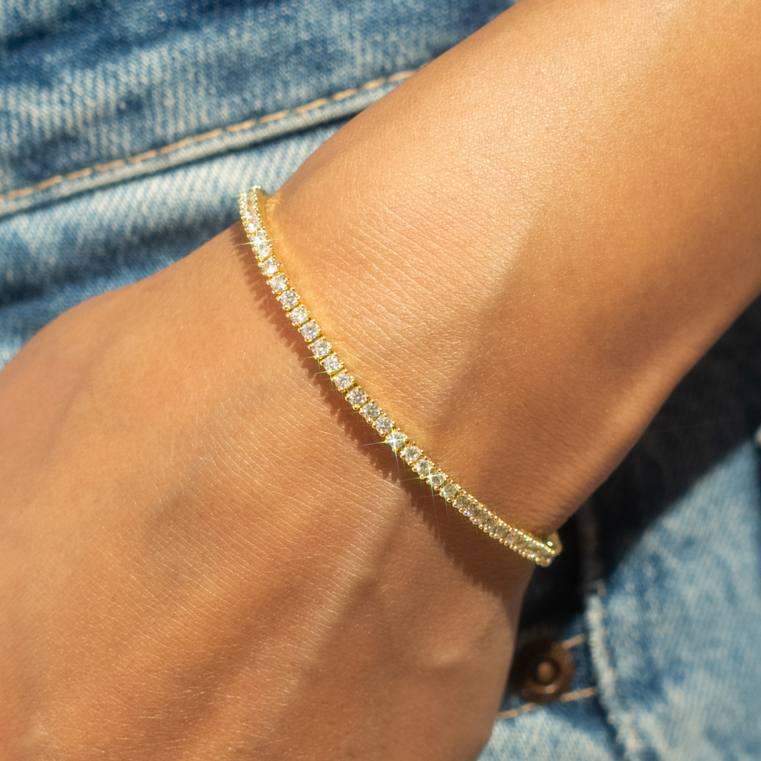 Luxury Tennis Bracelet【2mm/GOLD】