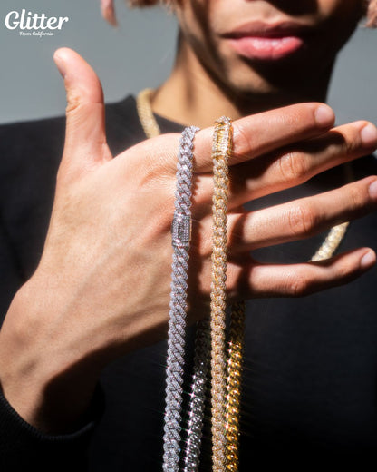 Iced Out Prong Chain 【8.5mm】