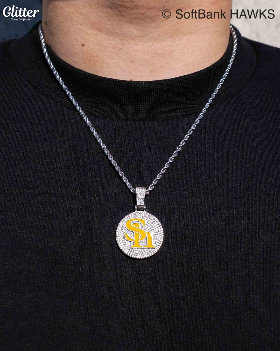 Iced Out HAWKS Pendant 【福岡ソフトバンクホークス】