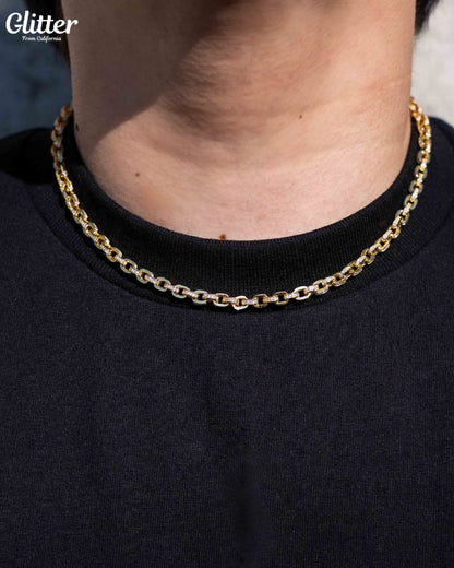 Iced Out Box Chain Necklace