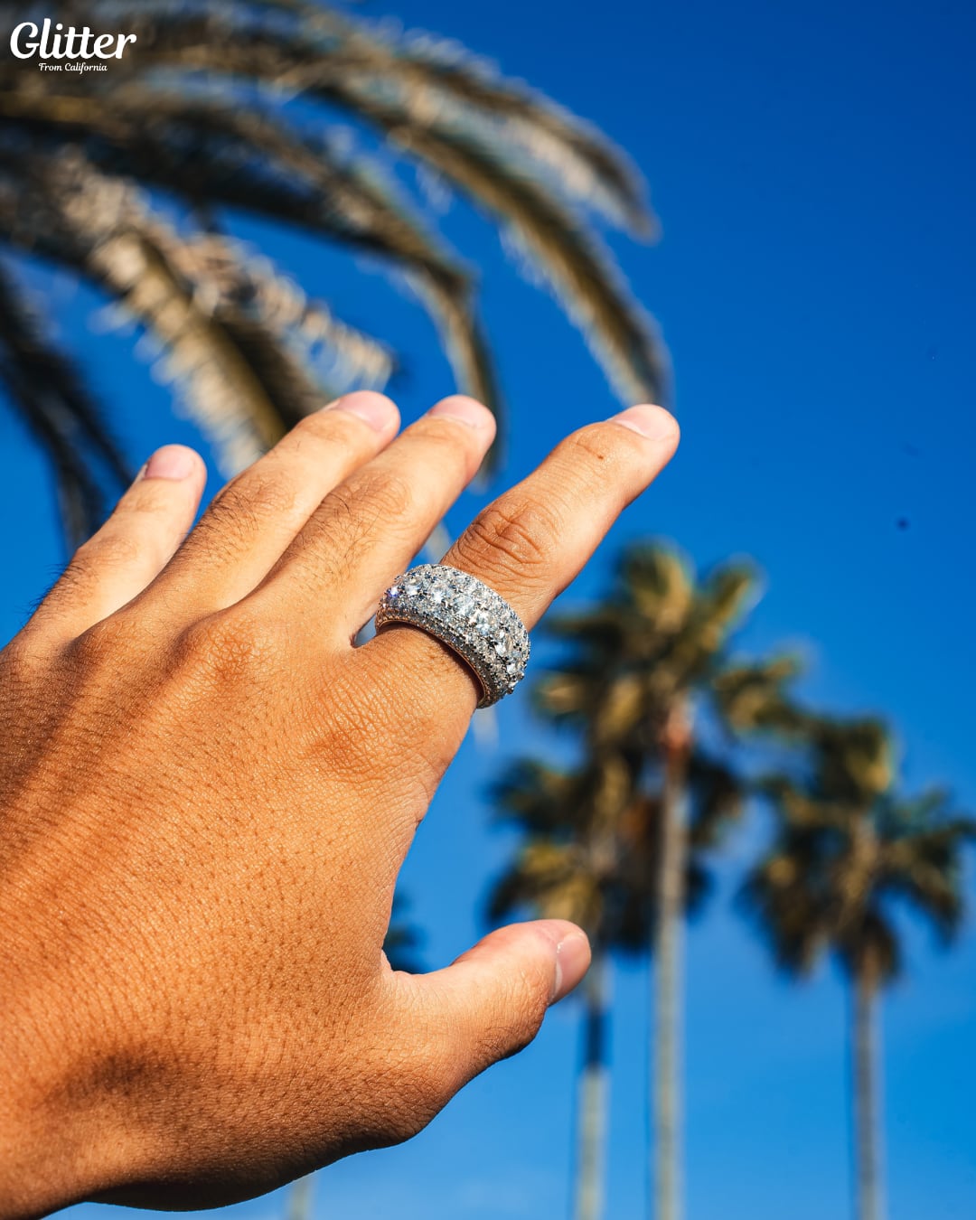 5 Layer Diamond Band Ring 【SILVER】