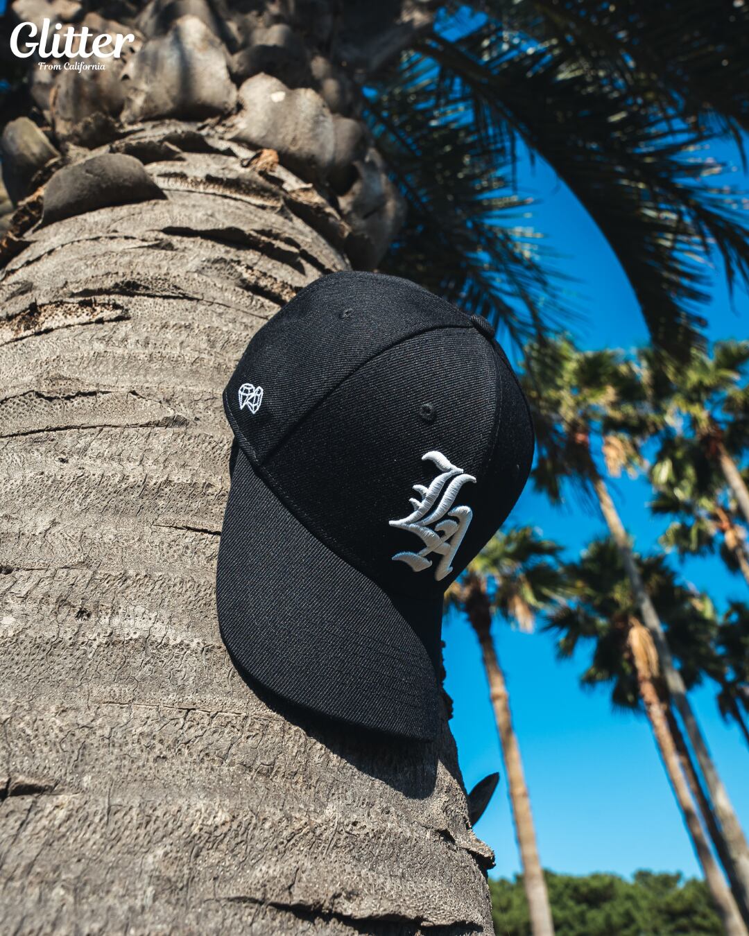 LA Logo Trucker HAT【BLACK】
