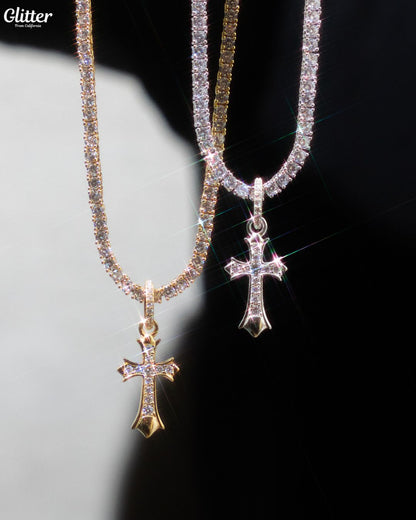 s925 Solid Cross Pendant