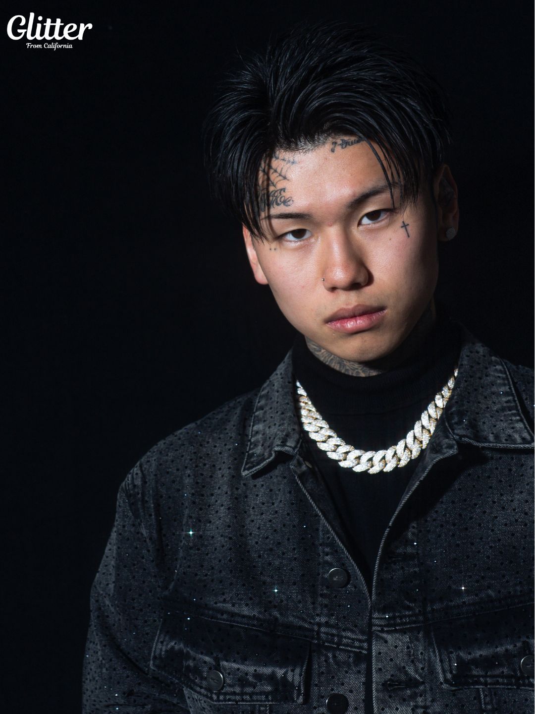 Iced Out Cuban Chain Necklace 【22mm】 – Glitter