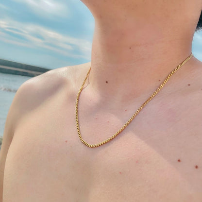 s925 Miami Chain Link Necklace 【3mm】