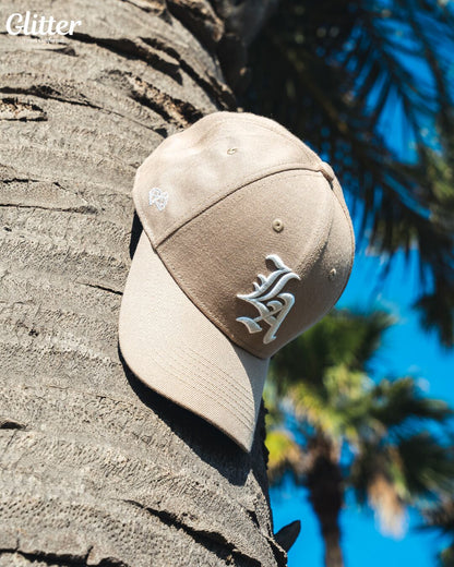 LA Logo Trucker HAT【BEIGE】