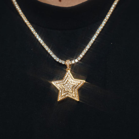 Iced Out Star Necklace