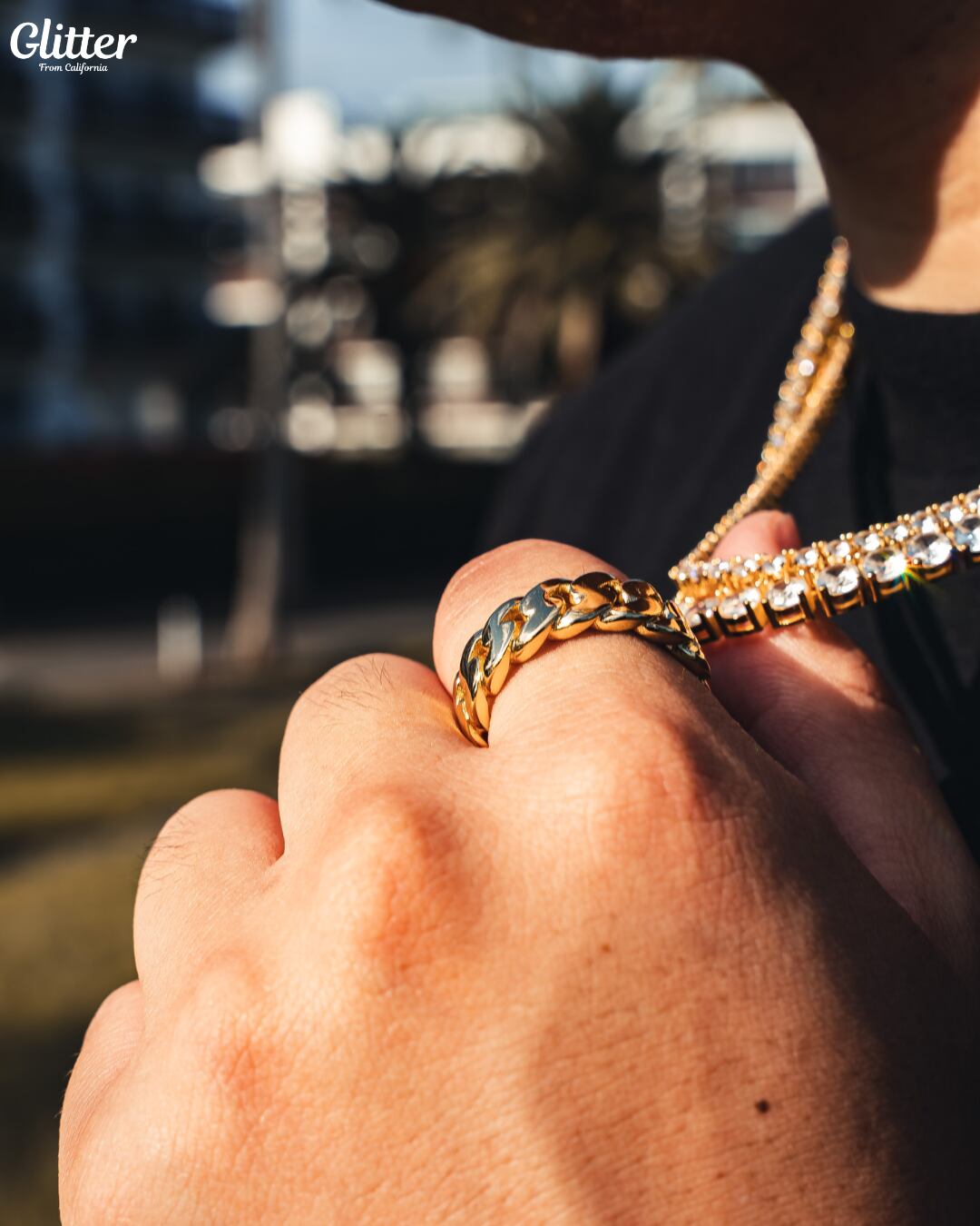 Miami Cuban Ring 【GOLD】