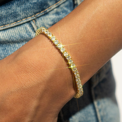 Luxury Tennis Bracelet【3mm/GOLD】