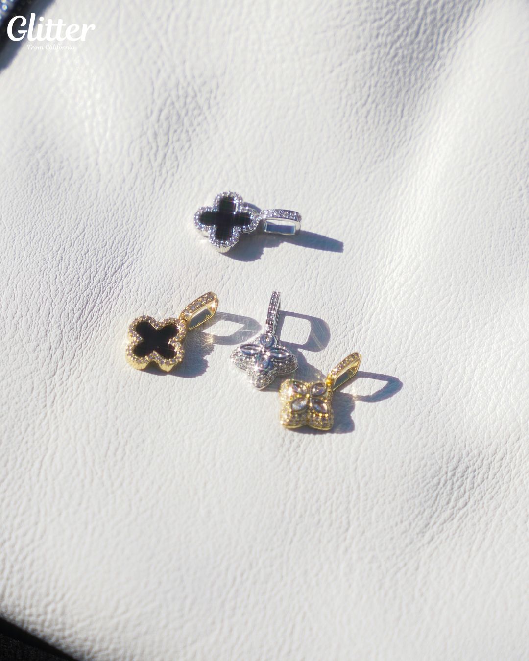 Iced Out Motif Pendant