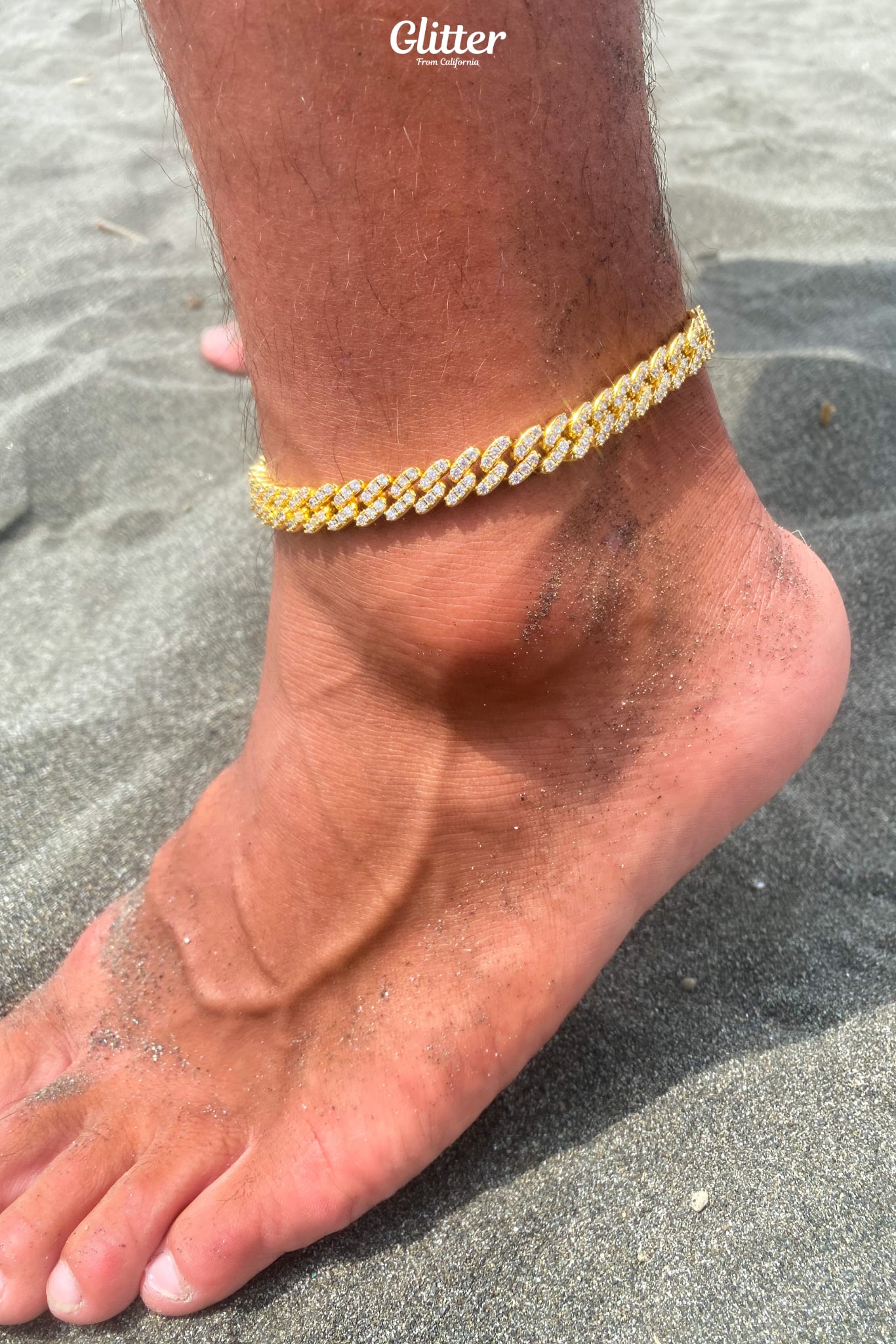 Iced Out Cuban Chain Anklet【GOLD/SILVER】