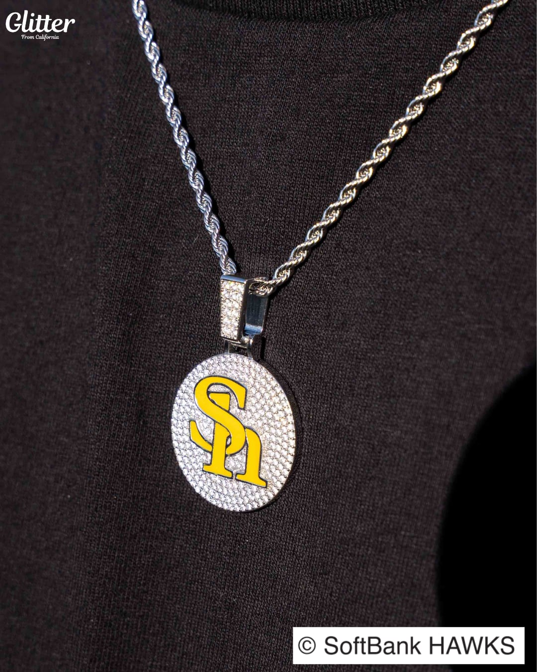 Iced Out HAWKS Pendant 【福岡ソフトバンクホークス】
