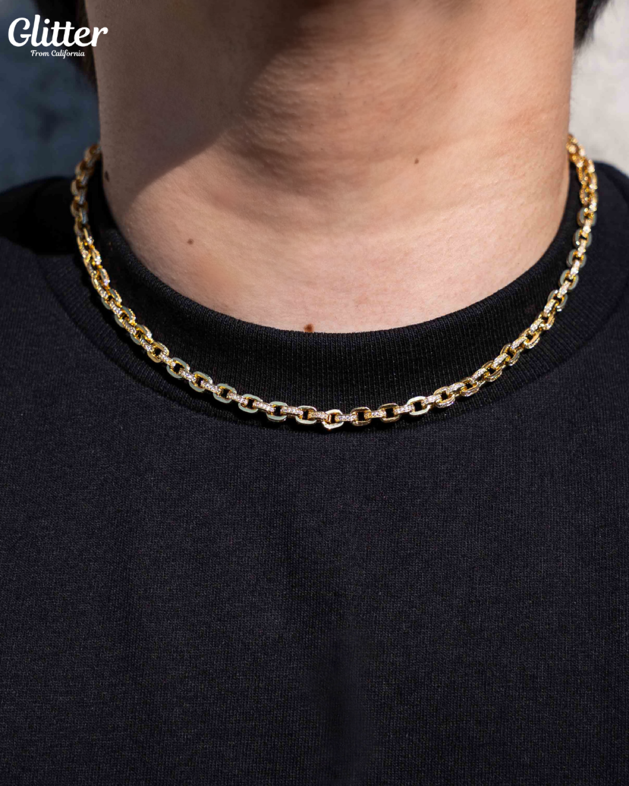 s925 Iced Out Box Chain Necklace
