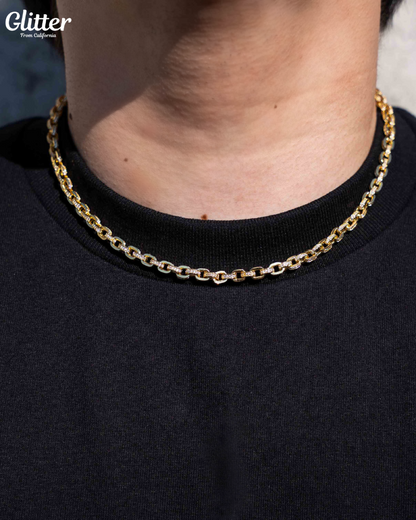 s925 Iced Out Box Chain Necklace