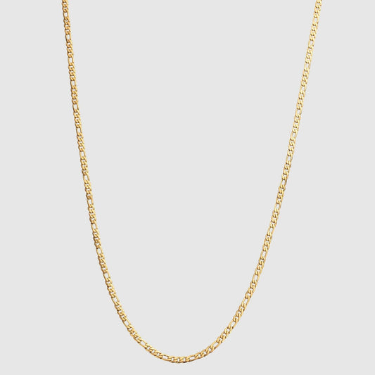 Figaro Chain Necklace【3mm/GOLD】