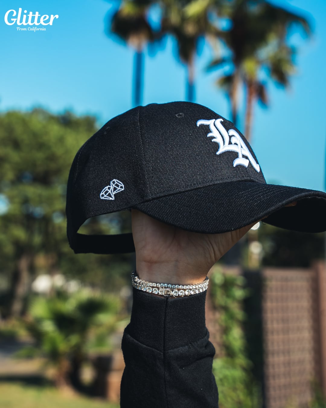 LA Logo Trucker HAT【BLACK】