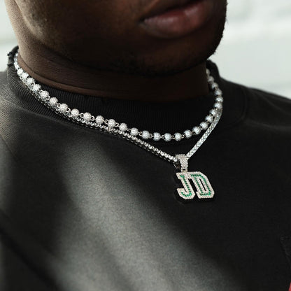 Iced Out Ball Necklace 【GOLD/ WHITE GOLD】