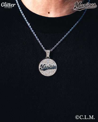Iced Out Marines Pendant 【千葉ロッテマリーンズ】