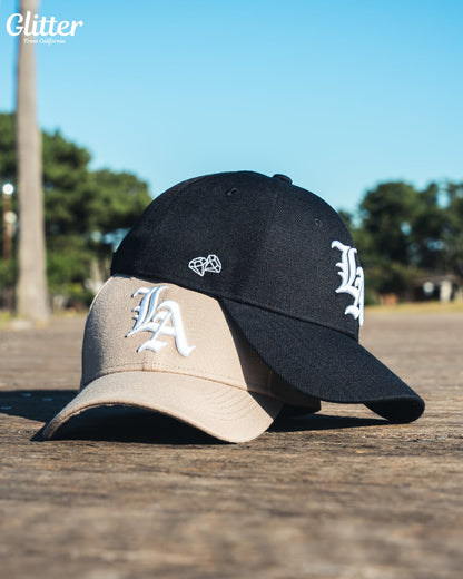 LA Logo Trucker HAT【BEIGE】