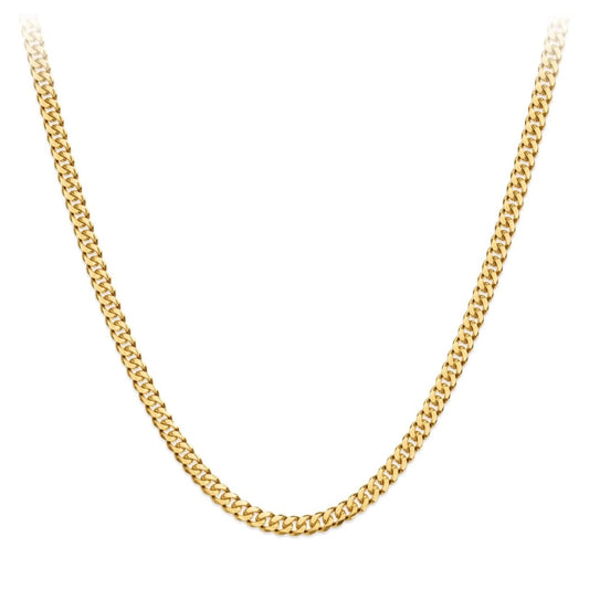 Miami Chain Link Necklace 【3mm/GOLD】