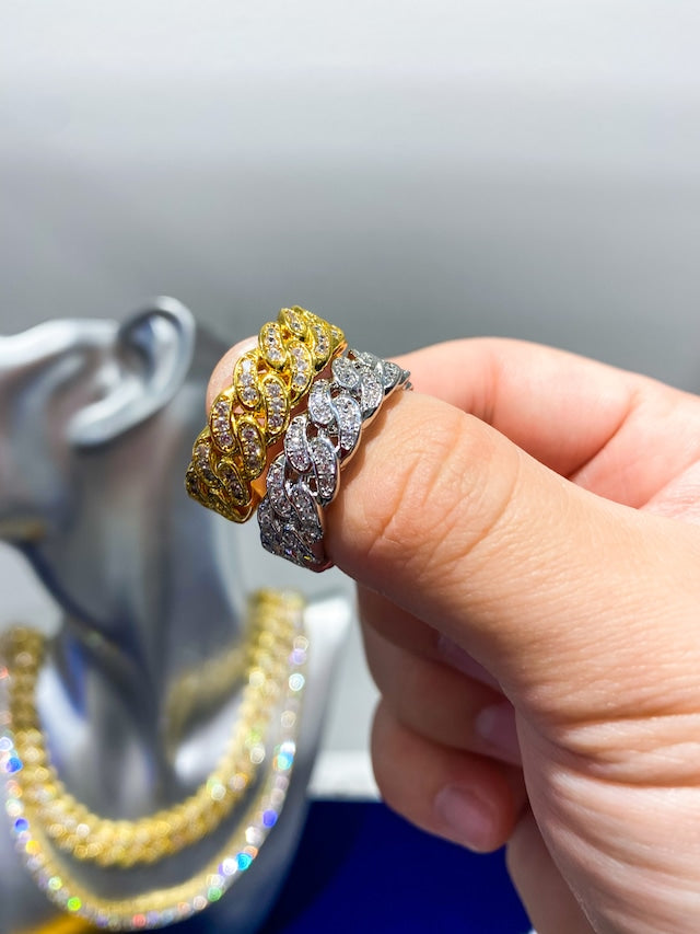 10K Iced Out Miami Ring 【10mm】