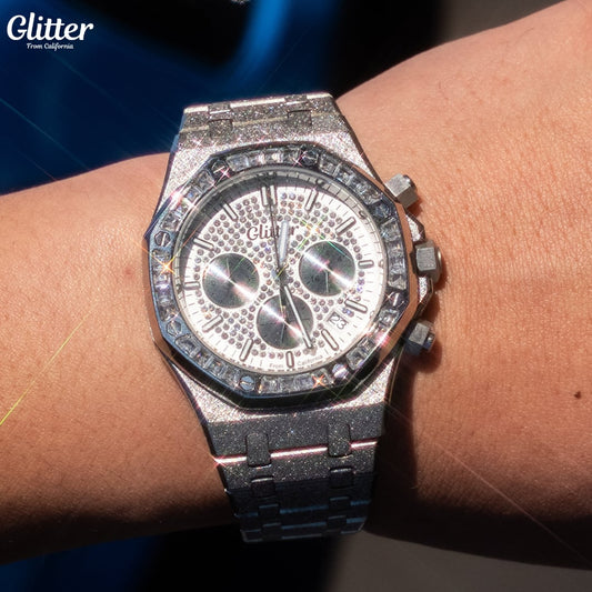 Iced Dial California Watch 【SILVER】