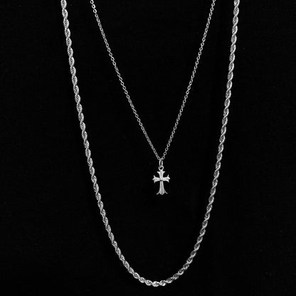 s925 Cross Necklace 【SILVER】