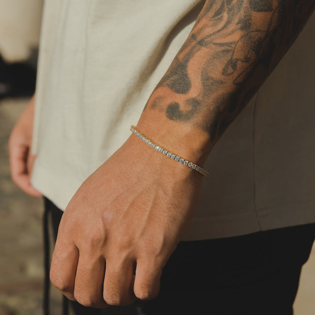 10K Luxury Tennis Chain Bracelet 【3mm】