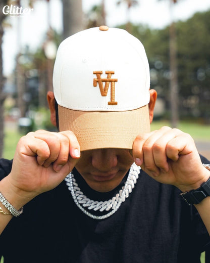 Upside Down LA HAT【BROWN/CREAM】