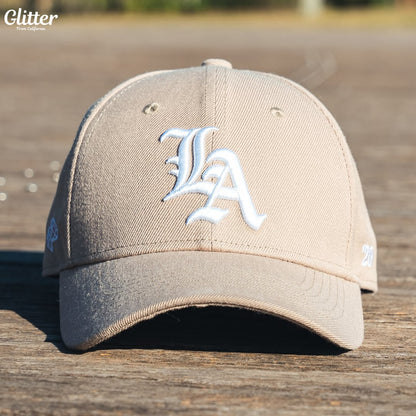 LA Logo Trucker HAT【BEIGE】