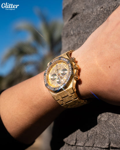 Iced Dial California Watch 【GOLD】