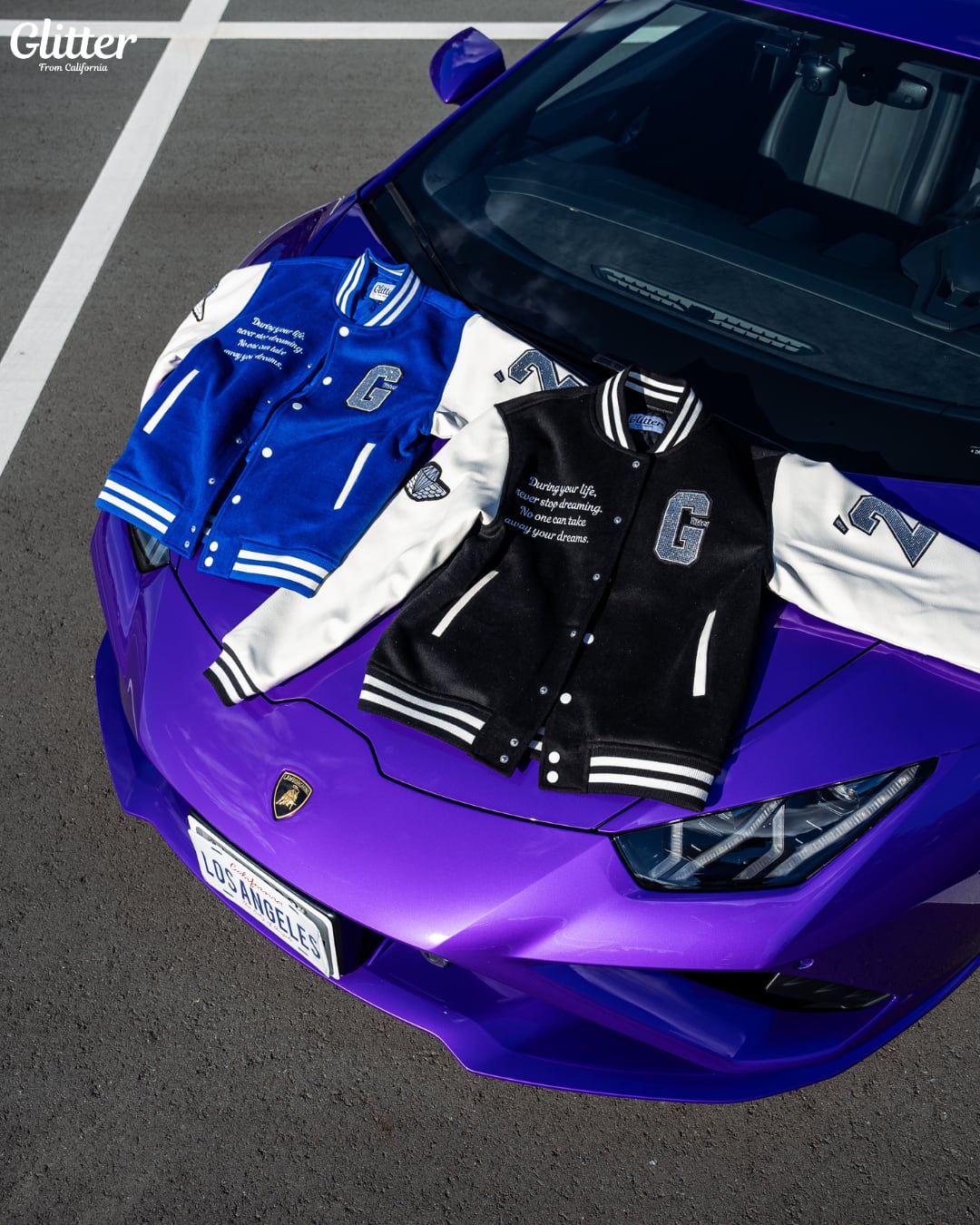 Glitter '20 Stadium Jacket【LA BLUE】