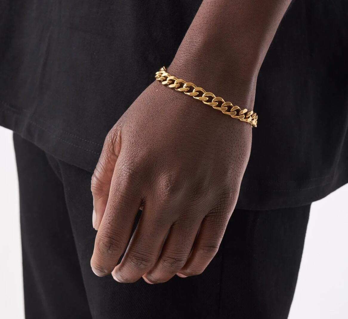 Miami Chain Link Bracelet 【7mm/GOLD】