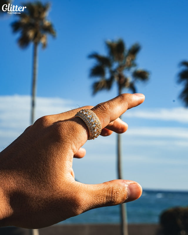 s925 5 Layer Diamond Band Ring