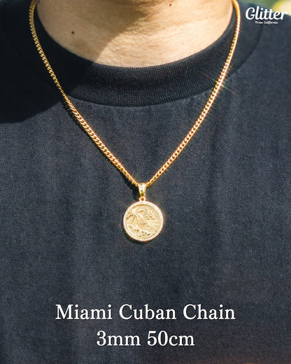 s925 Iced Malibu Coin Pendant