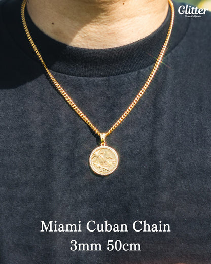 Iced Malibu Coin Pendant