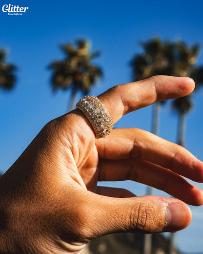 s925 5 Layer Diamond Band Ring