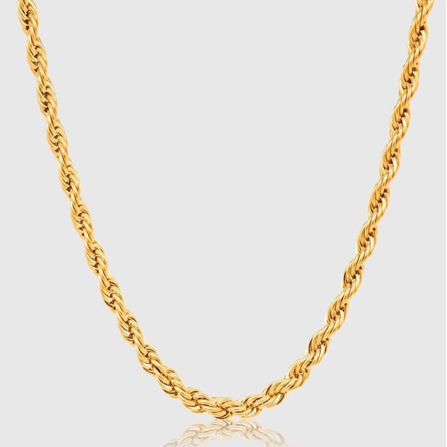 s925 Diamond Cut Rope Chain 【5mm】