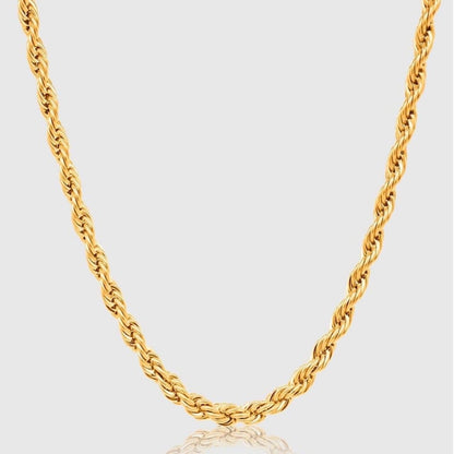 s925 Diamond Cut Rope Chain 【5mm】