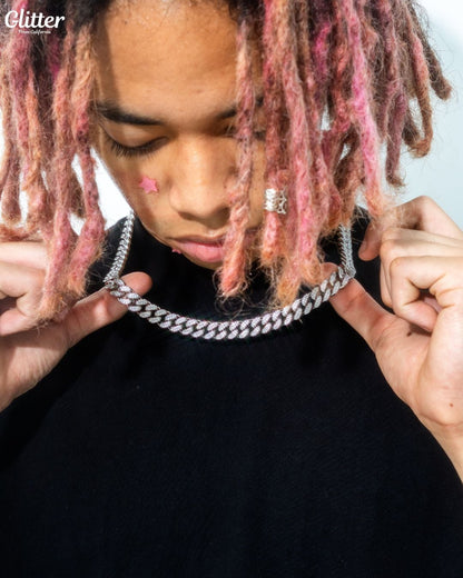 Iced Out Cuban Chain Set 【12mm】