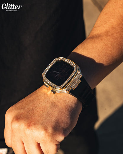 Iced Out Apple Watch Case 【GOLD】