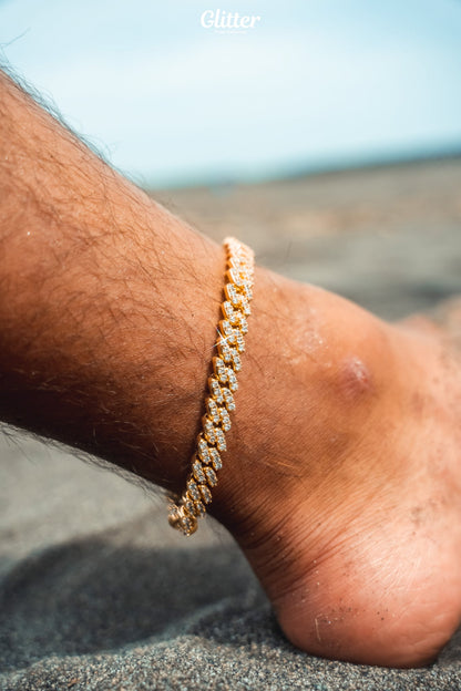 Iced Out Cuban Chain Anklet【GOLD/SILVER】