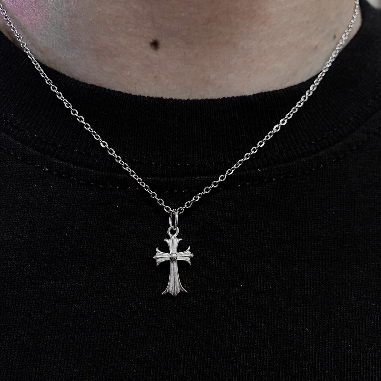 s925 Cross Necklace 【SILVER】