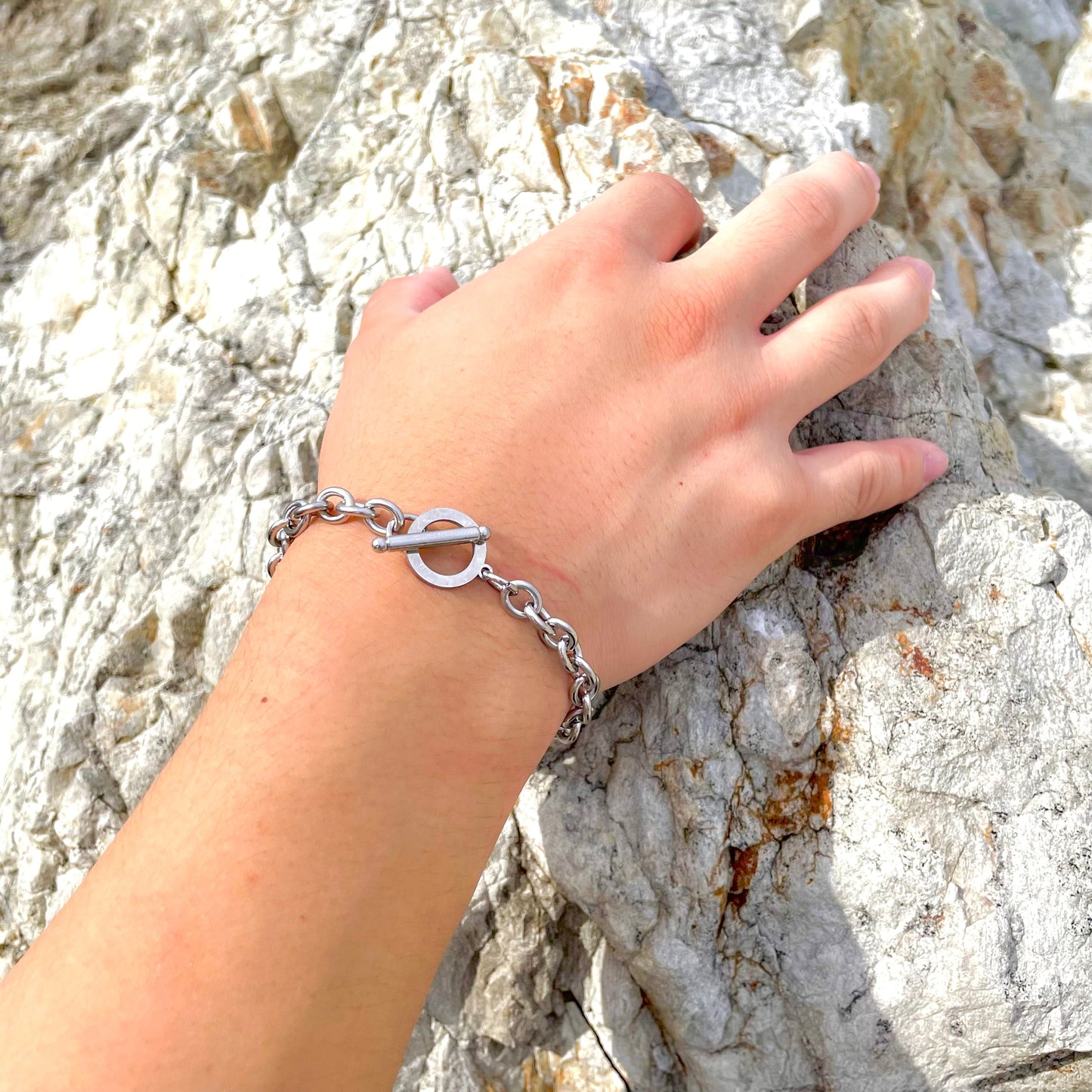 316L Toggled Bracelet 【7mm/SILVER】