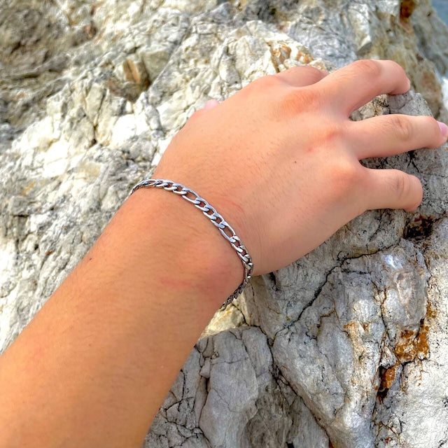 s925 Figaro Chain Bracelet【5mm】