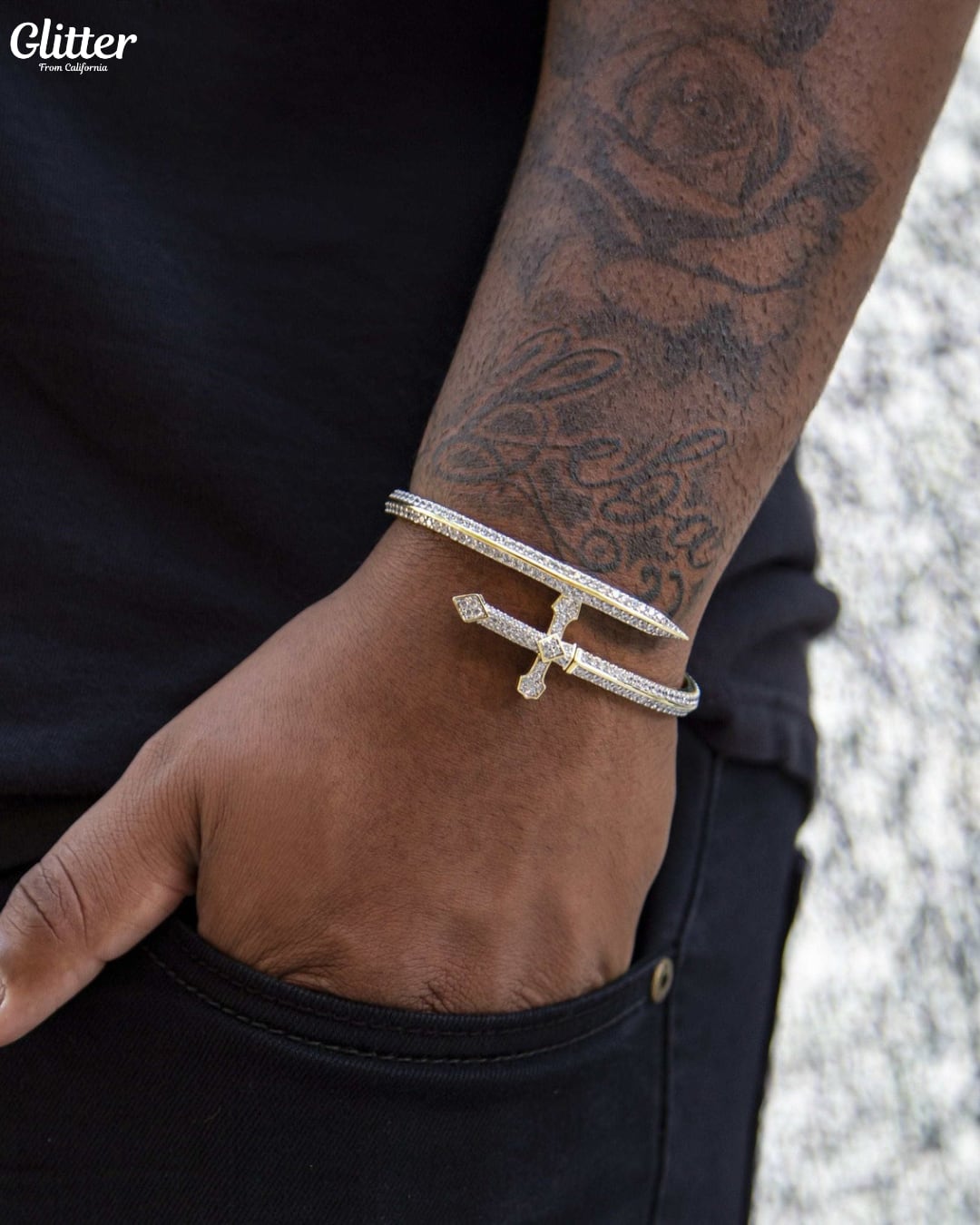 Iced Out Dagger Bracelet