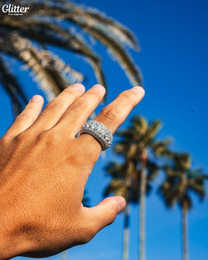 s925 5 Layer Diamond Band Ring