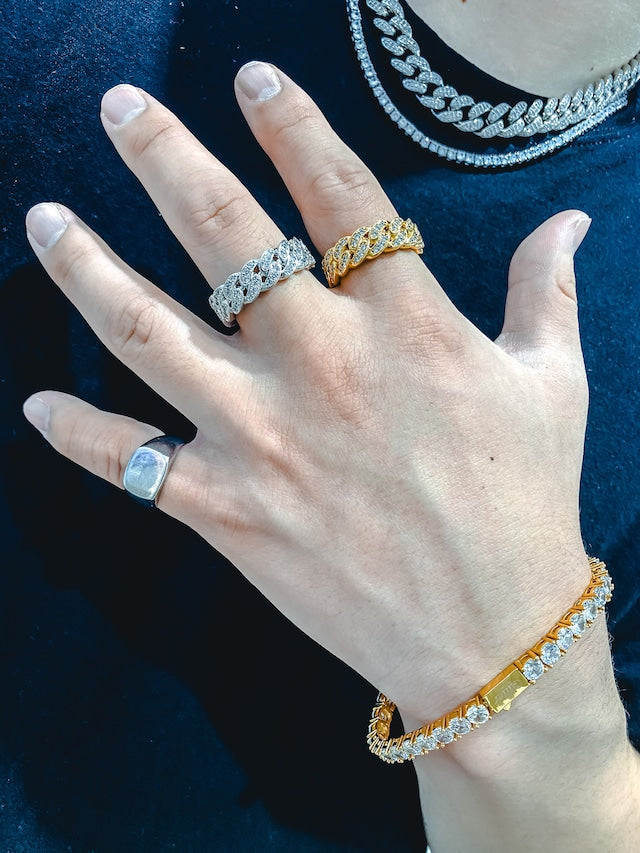 10K Iced Out Miami Ring 【10mm】