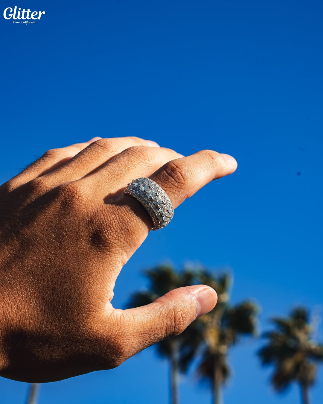 5 Layer Diamond Band Ring 【SILVER】